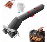 Brosse de Gril Électrique, Nettoyeur de Gril de Barbecue Rechargeable Sans Fil de 2600 Mah avec Une Paire de Gants, Réglage À 2 Vitesses, Conception de Pulvérisation D'eau Brosse de Nettoyage