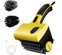 Brosse de Gril électrique, Nettoyeur de Gril électrique Rechargeable sans Fil avec 2 têtes, Brosse Barbecue rotative à 360 ° pour Accessoires Barbecue en Plein air, Nettoyeur