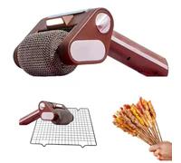 Brosse de Gril électrique sans Fil en Acier Inoxydable, Brosse de Nettoyage rotative avec lumières LED intégrées, Nettoyeur de Brosse Rechargeable pour Barbecue en Plein air