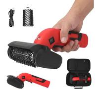 Brosse de gril rotative électrique, nettoyeur de barbecue sans fil avec 2 brosses de nettoyage de barbecue rotatives à 360 ° remplaçables, batterie de 4000 mAh et résistance à l'eau IPX3