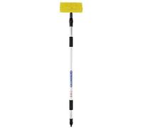 brosse de lavage 3D avec poignée télescopique 2,4 mètres argent / jaune