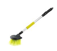 Brosse de lavage avec passage d'eau 12x11 cm avec manche de 50 cm, avec valve