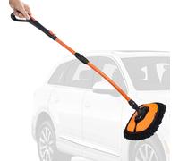 Brosse de lavage de voiture | Brosse d'entretien de voiture | Brosse extensible sans rayures à long manche pour voiture, camion, automobile, saleté, poussière, lavage des véhicules