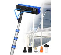 Brosse de lavage de voiture télescopique VEVOR avec poignée télescopique, tige télescopique de 3,6 m, pour la maison et l'extérieur, pour le panneau solaire de la caravane