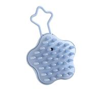Brosse de lavage pour cheveux - Shampoing humide et sec - Brosse de massage en silicone - Pour cuir chevelu - Brosse à cheveux