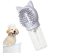 Brosse de lavage pour chien avec distributeur de savon en silicone | Brosse de shampooing pour chat pour massage intérieur et chat