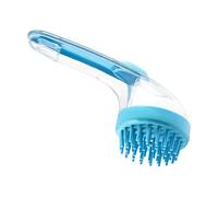 Brosse de lavage pour chiens - Brosse de massage pour toilettage avec distributeur de shampooing, peigne nettoyant pour chat réutilisable pour toilettage, adapté aux petits animaux et chiots avec