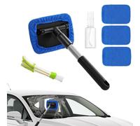 Brosse de lavage pour pare-brise - Brosse de lavage extensible pour le | Brosse de nettoyage pour pare-brise pour berline, SUV, camping-car, pick-up, camion, bateau, camping-car, bleu