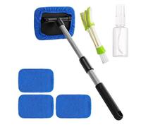 Brosse de lavage pour pare-brise - Outil de nettoyage pour l'extérieur avec | Brosse de nettoyage de pare-brise pour SUV, camping-car, berline, pick-up, camion, bateau, bus, bleu A