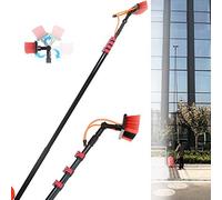Brosse de Lavage télescopique, Nettoyeur photovoltaïque, Tige de Nettoyage de vitres, Outil de Nettoyage de vitres, Tige télescopique porteuse d'eau/Tuyau d'eau de 20 m