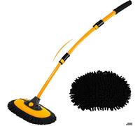 Brosse de lavage télescopique - PZCC - Rotative à 90° - Inclinable à 15° - Manche télescopique 110 cm