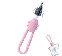 Brosse de lave-linge pour bébé en silicone - pinceau de sucette, mamelon en silicone et nettoyeur de bouteille | Bride de nettoyage à longue poignée, épurateur flexible doux, trousse à outils de lavag
