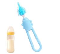 Brosse de lave-linge pour bébé en silicone - pinceau de sucette, mamelon en silicone et nettoyeur de bouteille | Bride de nettoyage à longue poignée, épurateur flexible doux, trousse à outils de lavag