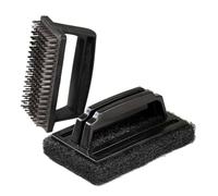 Brosse de Laveur de Piscine, 2 Brussage de Fil et d'éponge pour Nettoyage de Piscine, Outils de Nettoyage à la Main à l'épreuve Ergonomique pour Les Carreaux de Baignoire Capes de Rouille