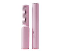 Brosse de lissage - 18,5x3,2 cm peigne chauffé rechargeable, revêtement en céramique de chauffage MCH rapide, outil de cheveux à température réglable | Brosse à lisser les cheveux portables pour des s