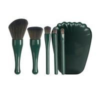 Brosse de maquillage, ensemble de brosses de maquillage de voyage, outils cosmétiques portables, portables et légers, poils solides à nettoyer, 11,5x9x6,5 cm pour les correctifs à blus