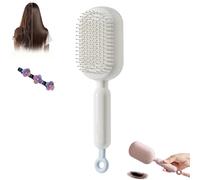 Brosse de massage à coussin rétractable, brosse à cheveux auto-nettoyante antistatique, brosses démêlantes à coussin d'air rétractable, peigne à cheveux pour tous les types de maison, voyage, bureau