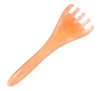 Brosse de Massage à Trois Griffes pour Cuir Chevelu en Résine | Peigne de Grattage, Prise Ergonomique à Main, Cheveux Secs ou Mouillés, Soulage la Fatigue