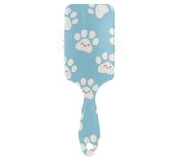 Brosse de massage antistatique pour cheveux - Motif empreintes de pattes - Conçue pour le massage du cuir chevelu - Pour cheveux clairsemés - Poignée ergonomique - Pour les cheveux clairsemés