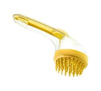 Brosse de massage avec distributeur de shampooing pour chien, brosse de massage pour chien, set de douche avec poils en silicone réutilisables pour chats chiots et petits animaux