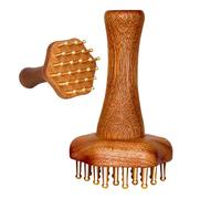 Brosse De Massage Corporel Meridian, Brosse Corporelle, Professional Ergonomic Tool Roller Comb Massager for Back Butt Face Legs Scalp Belly Thighs Foot"。"Brass Meridian