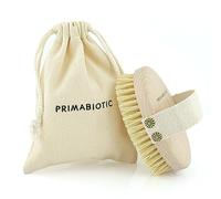 Brosse de Massage Corporel - Primabiotic Masseur Corporel en Bois de Hêtre et Fibres d’Agave | Accessoire écologique pour soin du corps à sec | Exfoliation et Réduction de la Cellulite