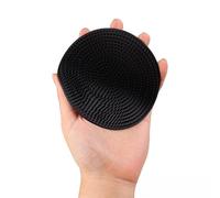 Brosse de massage de bain, équipée de poils doux et d'une tête de brosse exfoliante à trois doigts, améliore la douceur de la peau (noir)