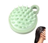 Brosse de massage de shampooing : brosse pour le cuir chevelu pour laver à sec et humide pour détendre la tête avec poils en silicone, nettoyant de tête, fournitures de douche pour femme, P