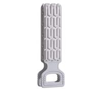 Brosse de massage double face en silicone extensible antidérapante | Brosse de bain en silicone pour maison, dortoir, voyage, voyage d'affaires, bras, jambes, poitrine, épaules, cou - Gris
