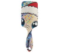 Brosse de massage douce pour cheveux courts avec poignée ergonomique Motif éléphant