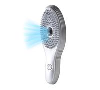 Brosse de massage du cheveu électrique : peigne de soin des cheveux et antistatique avec aspiration en silicone pour la maison, peigne de massage pour le cheveu, rechargeable, brosse