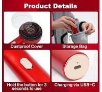 Brosse de Massage du Cuir Chevelu, Étanchéité IPX7 Masseur de Tête Électrique Multifonctionnel avec 3 Modes Fonctionnels et Lumière Rouge pour Détente du Cuir Chevelu Soins Capillaires Spa