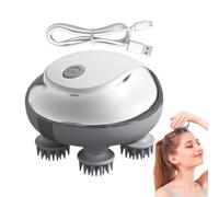 Brosse de massage du cuir chevelu : masseur pour le cuir chevelu à usage sec et humide pour la croissance des cheveux, stimulateur électrique de tête de 3 modes réglables, outil pour