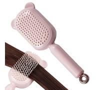 Brosse de massage du cuir chevelu - Peigne anti-frisottis | Poils denses et rétractables | Design facile à nettoyer pour cheveux humides ou adapté aux femmes et aux hommes.