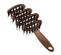 Brosse de massage du cuir chevelu - Peigne démêlant antistatique avec poils et manche | Brosse pour laver les cheveux, pour usage quotidien, maison, voyage, salon, spa, mariage, fête, vacances