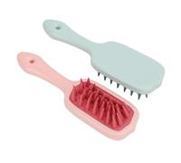 Brosse de Massage du Cuir Chevelu pour Cheveux avec Poils en Silicone Doux, Conception Anti-enchevêtrement, Brosse de Nettoyage Portable, Peigne de Massage de Tête Exfoliant Doux