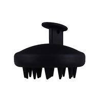 Brosse de massage du cuir chevelu Silicone Scalp Massager Brosse de massage de la tête Pour exfolier Et stimuler La croissance des cheveux Réduit les pellicules Brosse de massage（Noire）