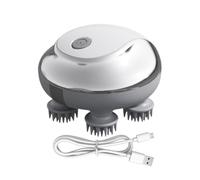 Brosse de massage du cuir chevelu, utilisation sèche et humide, massage de la tête pour la croissance des cheveux, 3 modes réglables, stimulateur de tête électrique portable anti-perte de cheveux