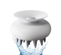 Brosse de massage du - Masseur de tête avec grande ventouse, épurateur ergonomique du pour le soin des cheveux, utilisation humide et sèche, conception de rangement facile po