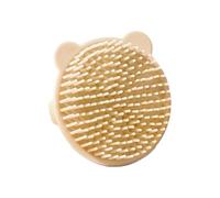 Brosse de massage en silicone de qualité alimentaire pour nourrissons, outil de bain pour nouveau-nés, pointe ronde douce, brosse de soin des cheveux, brosse à cheveux de dessin animé, accessoire de