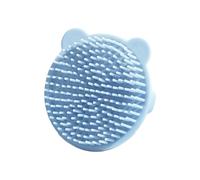 Brosse de massage en silicone de qualité alimentaire pour nourrissons, outil de bain pour nouveau-nés, pointe ronde douce, brosse de soin des cheveux, brosse de massage du cuir chevelu infantile