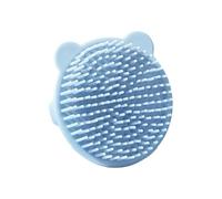 Brosse de massage en silicone de qualité alimentaire pour nourrissons, outil de bain pour nouveau-nés, pointe ronde douce, brosse de soin des cheveux, brosse de massage du cuir chevelu infantile