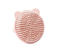 Brosse de massage en silicone de qualité alimentaire pour nourrissons, outil de bain pour nouveau-nés, pointe ronde douce, brosse de soin des cheveux, brosse à cheveux de dessin animé, accessoire de