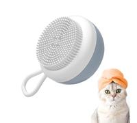 Brosse de massage en silicone pour animaux de compagnie - Brosse de massage - Brosse spéciale en silicone souple - Lavage de douche - Brosse à curry - Chats à poils longs