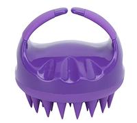 Brosse de massage et de toilettage pour animaux de compagnie, en silicone souple, pour chats et chiens à poils courts et mi-longs. Élimine les poils morts et les nœuds. 8,9 cm (Violette)