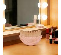 Brosse de massage faciale incurvée Gua Sha pour soins du visage et de la | Poils doux et denses ; le profil en croissant suit les courbes de la peau pour des mouvements confortables vers le haut et