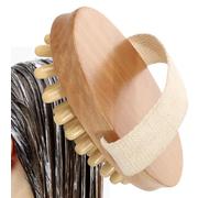 Brosse de massage faite de brosse à dénuder le corps en bois, brosse écologique pour peau sèche | Brosse à dénuder en bois, épurateur arrière, masseur anti-cellulite, brosse