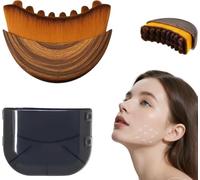 Brosse de massage lymphatique visage avec couvercle, brosse visage sèche poils naturels, avec exfoliation douce et luminosité