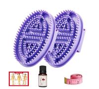 Brosse de massage méridienne | Peigne ergonomique pour le corps | Outil sûr et durable pour anniversaire, Nouvel An, Noël, Pâques | Grattoir de bien-être holistique pour soulager les tensions