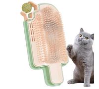 Brosse de massage murale pour chat avec boule d' à chat, peigne grattoir pour animaux de compagnie long et court
